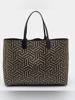 Gucci Reversible Black & Brown Patterned Tote Bag